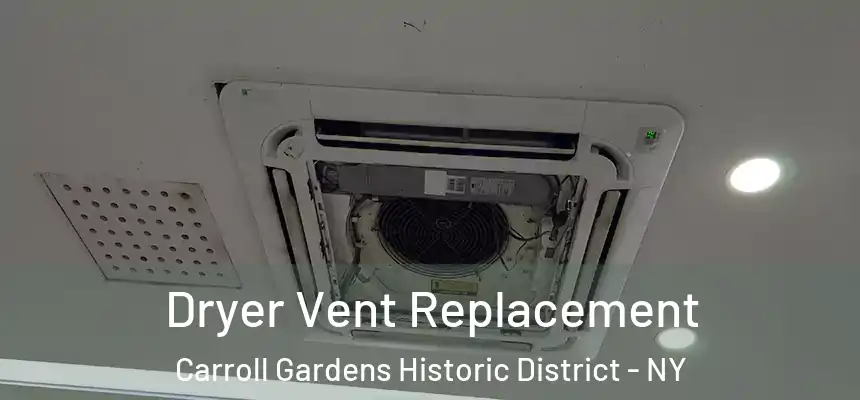 Dryer Vent Replacement Carroll Gardens Historic District - NY