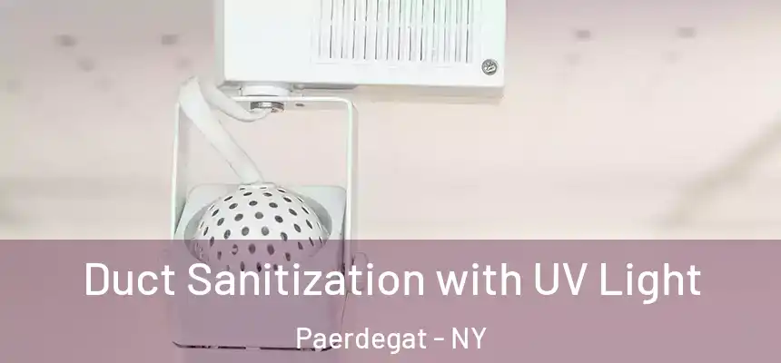 Duct Sanitization with UV Light Paerdegat - NY